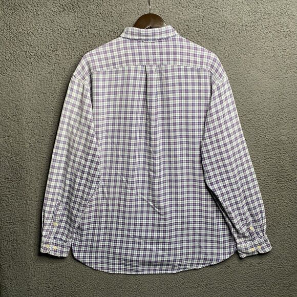 Vintage 90s Tommy Hilfiger Button Shirt Mens XL Check Lightweight Flannel - Picture 5 of 16